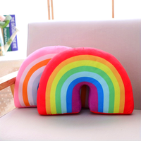1pcs Large Rainbow Arch Pillow Plush Sofa Bed Car Throw Cushion for Home Office Decor PP Cotton Filling