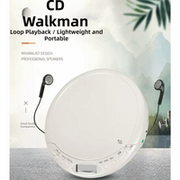 LCD Screen Display Portable CD Player High Quality Sound Looping Function Bluetooth Player USB Port Stereo Player