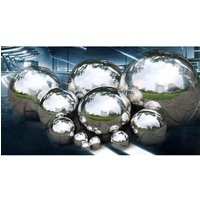 Garden Sphere Balls Stainless Steel Mirror Shine Sculpture for Outdoor Metal Garden Decor Display
