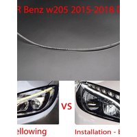 For Mercedes-Benz C-Class W205 2015-2018 DRL Car Headlight Light Guide Plate Tube Daytime Running Light Bar