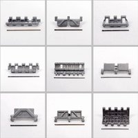 Henglong 1/16 RC tank toy accessories metal single and double pin surface hanging rubber track section spare section with plug