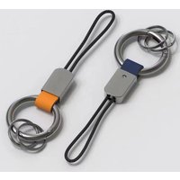 Genuine Leather Key Chains for Men Women Lanyard Cotton Rope Strap Metal Keyring Gift Trendy Key Holder Jewelry Accessories
