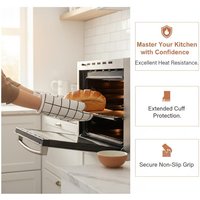 Insulated Oven Glove 1pc Heat Resistant Kitchen Mitt Thickened for Protection in Baking and Microwave Tasks