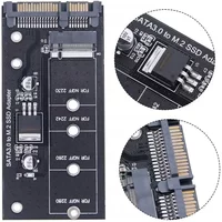 M2 To SATA3 Adapter Card High Efficiency SATA M2.SSD Convert Adapter Card NVME SSD Upgraded SATA 6 Gbps NGFF Adapter