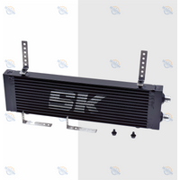 SK CUSTOM Aluminum Alloy Oil Cooler General Motors Modified Oil Cooler Plate Double Pass Side Outlet AN10 Parts Auto Parts