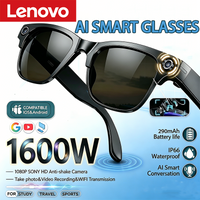 Lenovo Smart AI Camera Glasses 800MP Multifunctional Photochromic Glasses Bluetooth Calling Photo Video Music Translation New