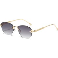 Fashionable and Unique Polygonal Frameless Trendy Sunglasses for Men and Women, High-End Street Style Versatile Glasses
