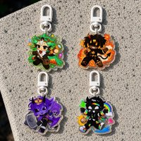 Unstable Universe Quartet Acrylic Keychain, ParrotX2 FlameFrags Wemmbu SpokeIsHere Inspired Fan Gift