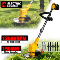 Electric Goddess Cordless Handheld Electric Grass Trimmer Adjustable Lawn Mower Garden Power Tool For Dewalt 20V Battery Pin image 4
