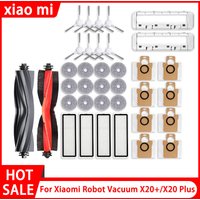 For Xiaomi Robot Vacuum X20+/ X20 Plus HEPA Filtersr Mop Cloths Dust bag Edge brush Glue brush Spare Parts