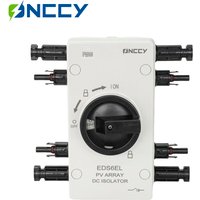 ONCCY Photovoltaic Solar DC Isolation Switch Outdoor PV Solar Switch 1600V 1000VDC 40A Rotating Handle IP66 Waterproof with lock