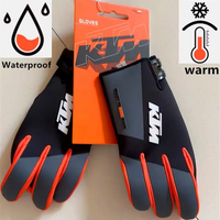AliExpress 2025 KTM Waterproof Moto Gloves Winter Warm Motorcycle Glove Off Road Motocross Gloves MX Gloves Dirt Bike Gloves