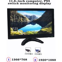 11.6 Inch TFT LCD Monitor With AV HDMI BNC VGA Input 1366x768 Portable Mini HD Color Screen Display With Built-in Speaker