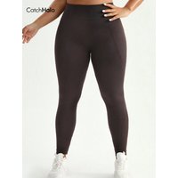 Plus Size Women Seamless Yoga Pants High Waist Tummy Control Leggings Compression 4-Way Stretch Gym Fitness Workout Tights