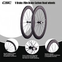 CSC 700C Rennrad Carbon-Laufräder Clincher Tubeless V-Brake T1000 Toray Carbon-Laufradsatz 38mm 50mm 60mm Tiefe R13 Nabe Rennrad