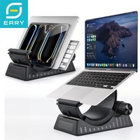Eary Portable Laptop Stand for Desk 0-53°Angle Adjustable by Knob Fits Devices Under 17.3" for iPad Tablet Notebook for MacBook