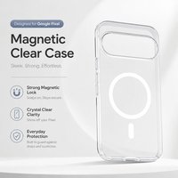 Magnetic For Magsafe Luxury Ultra Thin Transparent Hard PC Case For GOOGLE PIXEL 11 PRO xl 10 a 9 pro 11 pro Anti-Scratch CASE