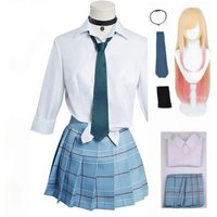 Anime My Dress Up Darling Kitagawa Marin Cosplay Costume JK School Uniform Skirt Outfits Halloween Costumes for Women Man