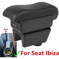 For Seat Ibiza Armrest Box For Seat Ibiza 6j Ibiza 6L Car Armrest Auto Storage Box Interior Retrofit parts Car Accessories Arm