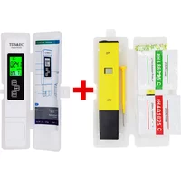Digital PH/TDS/EC Meter Tester Thermometer Pen Water Purity PPM Range 0-9999 Filter Hydroponic for Aquarium Pool Water Monitor