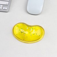 Silicone Mouse Pad Wrist Support Mouse Pad Heart Shaped Transparent Wrist Rest Soft and Bouncy for Office Mouse Pad