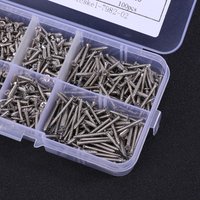 800pcs Screw Set Carbon Steel Self-Tapping Countersink Screws Flat Head Silver For Wood Metal Diy Socket Head Screw Kit