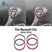 Real Soft Carbon Fiber Sticker For Renault Clio 3 2006 2007 2008 2009 2010 2011 2012 Car Front Door Handle Sticker Accessories