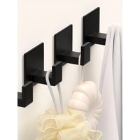 5Pcs Self Adhesive Towel Hooks Metal Wall Hooks Square Stylish No Drilling Coat Hooks for Hanging Towel Coats Hats Cups