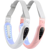 Microcurrent Facial Lifting Machine Face Massager Double Chin Removal V-Face Shaper V Line Lift Belt Slim Face Device