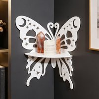 1 PC / 2 PCS, Hollow Star and Moon Butterfly Display Shelf, DIY Assembly Floating Shelf/Shelves, Living Room Display Stand