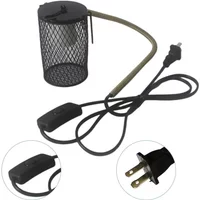 75/100W Heating Lamp Turtle Snake Lizard Reptiles E27 Infrared Heater Ceramic Anti-Scald Cage Protects Chicks From Hatching