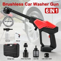 300Bar Brushless High Pressure Car Washer Powerful Cordless Water Gun 6 In 1 Garden Cleaning Washing Tool For Makita 18V Battery