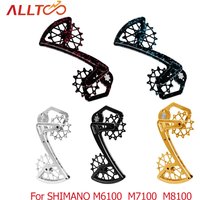 ALLTOO Bike Rear Derailleur 12T+16T Pulley Wheels For SHIMANO M6100 M7100 M8100 12 Speed Oversized Cage pulleys ultra-light