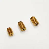 1PC 0.5 Modulus 1.98mm/ 2.28mm/ 2.98mm Aperture Brass Copper Metal Worm Gear Transimission Gear for 2mm 2.3mm 3mm Shaft