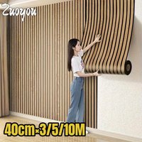 10M/5M/3M Thick Wood Grain Self-adhesive Wall Stickers for Living Room Wall Cladding Peel and Stick Foam Wallpapers Home Decor