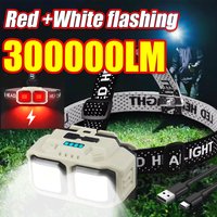 Super Bright LED Induction Headlamp USB Rechargeable Flashlight Headlight Waterproof Head Light For Outdoor Camping Fishing