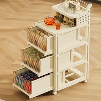 trolley rack, living room storage cabinet, sundries trolley, simple folding sofa, household mobile drawer type