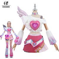 ROLECOS Lux Cosplay Costume Game LOL Lovestruck Lux Valentine's Gift New Skin Lux Women Heart Outfit Fullset Halloween Suit