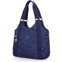 Fashion Large Capacity Casual A4 Waterproof Men Women Shoulder Messenger Bag Lady Cross Body Purse Lightweight Blue Black M1332