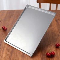 1PC Aluminum Baking Tray 43.5x31.5cm Oven Pan For Bread Cake Cookie Baking Non For Oven Non-stick Rectangular Oven Tray