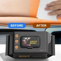 80pcs 1/2bag Car Interior Cleaning Wipes Multi-function Car Dashboard Seat Leather Nursing Brightening Wipes Car Wash Care