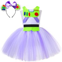 Toy Bus Lightyear Costumes for Girls Christmas Halloween Lined Tutu Dress Kids Birthday Outfit New Years Children Toys Clothes image 4