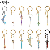 Sunsyea Genshin Impact Official Merch miHoYo Original Authentic Epitome Invocation Weapons Metal Keychain