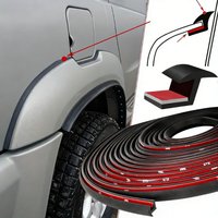 Car Fender Flares Edge Trim Fender Flare Rubber Seal Strip 2m 3m EPDM Rubber Seal For Automotive and Truck Wheel Wells