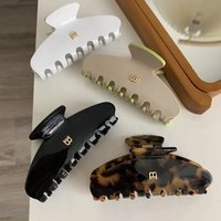 Korean Style Letter B Arc Acetate Hair Clip High Texture Sweet Shark Clip Versatile Fashion Hair Accessories For Women Girls