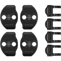 For Tesla Model Y/Juniper Model 3/Highland 2019- 2025 ABS Door Striker Cover with Hinge Cover Carbon Edition Door Lock Protector