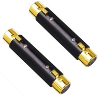 Gold Plated XLR 3Pin Female to Female Plug Adapter 3 Core Compatible with Microphone Mixing Console Canon Microphone Audio Cable