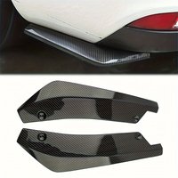 Car Rear Bumper Lip Diffuser Splitter Set Durable ABS Easy Installation with Screws Included Enhances Sporty Look Fits All Model