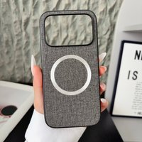Cloth Texture Case For Magsafe Magnetic Wireless Charging Hard Plastic Cover For Honor 600 Pro 600Pro