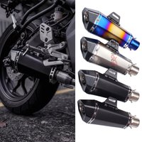 51mm Universal Motorcycle Exhaust Escape Pipe Muffler With Db Killer For Er6n Z900 Z800 F800gs S1000rr R6 Z400 R3 R25 MT07